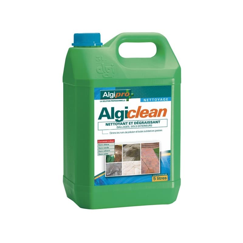 Nettoyants murs algiclean nettoyant et dégraissant algiclean 1 bidon(s) de 5 litre(s) 5 litre(s) nettoyant extérieur - algimouss