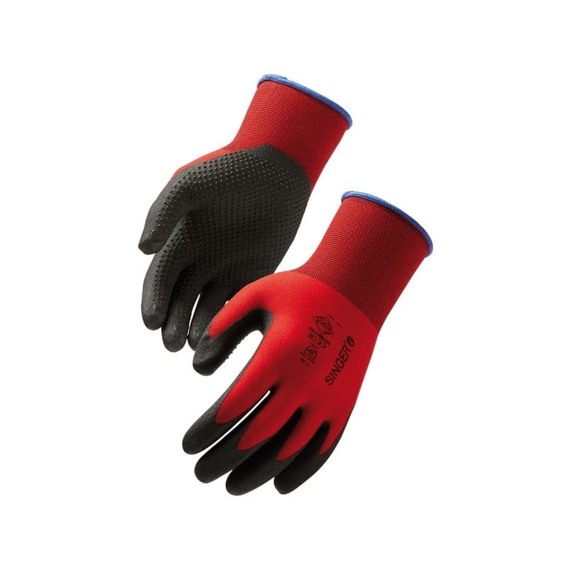 Gants enduit hpt avec picots pvc gants enduit hpt avec picots pvc t9 aucune 9 oui pvc 1 sachet(s) de 10 paire(s) - singer freres