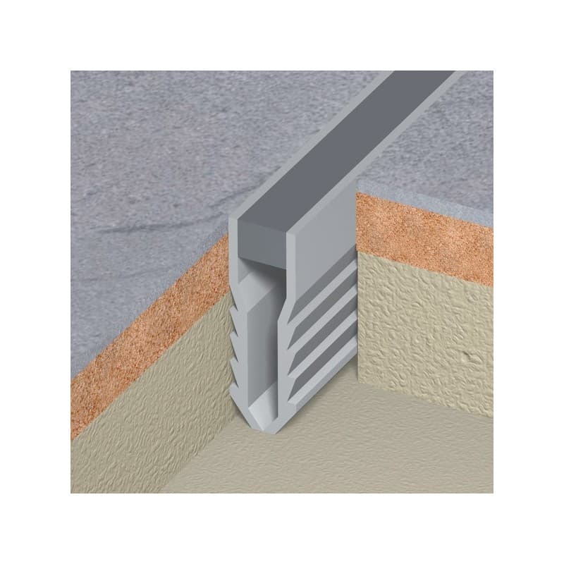 Joint de fractionnement à encastrer pvc gris 9 x 35 mm joint de fractionnement à encastrer pvc gris 9 x 35 mm 1 pièce(s) - dinac