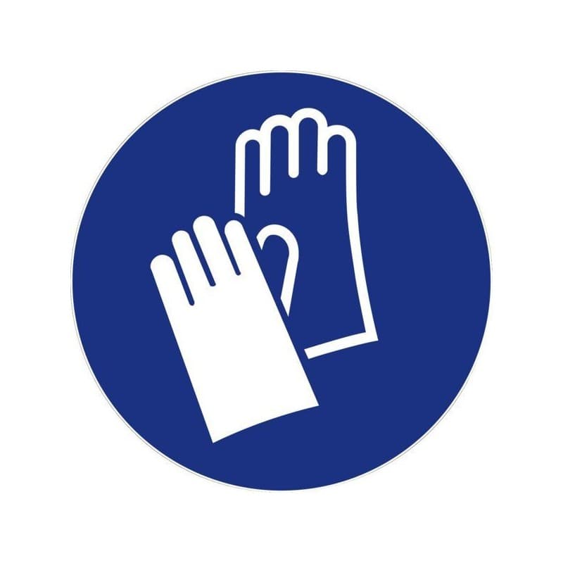Disques d'obligation et d'information disque - port obligatoire de gants de protection 1 pièce(s) - novap