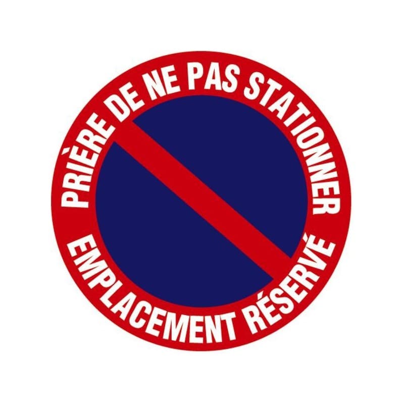 Disques d'interdiction disque ø300 mm - prière de ne pas stationner sorti voitures 1 pièce(s) - novap