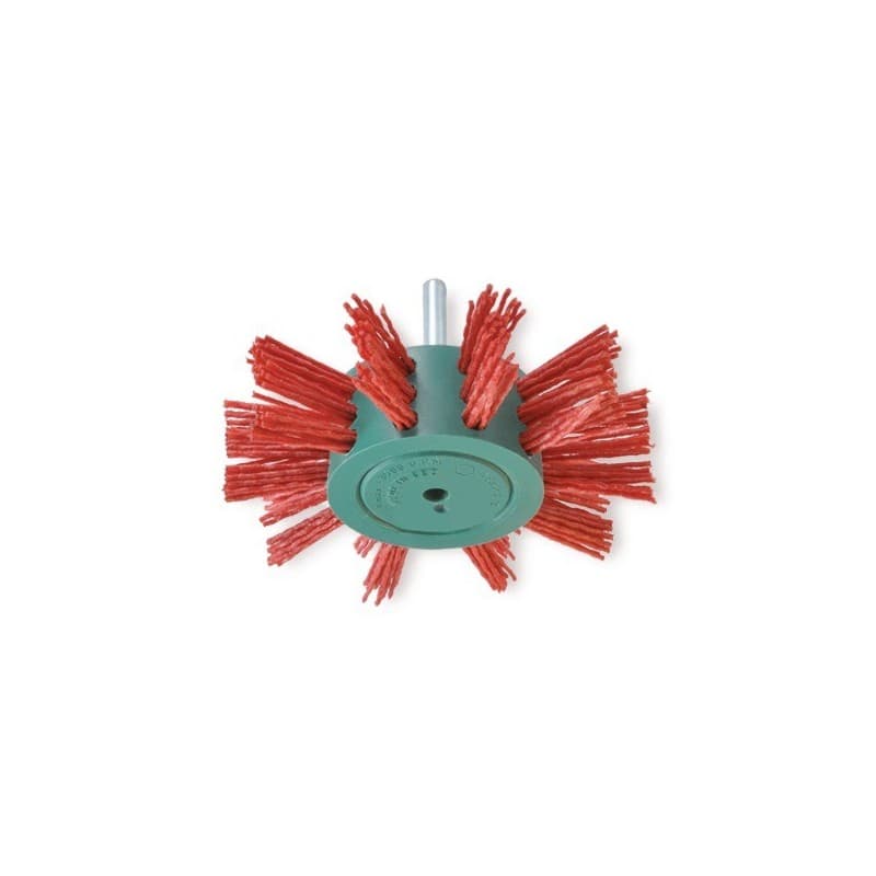 Brosses circulaires brosse éventail/tige ø100 fil abrasif gr.180 bleu ép 20 mm 1 pièce(s) 100 mm avec ondulé éventail nylon - osborn