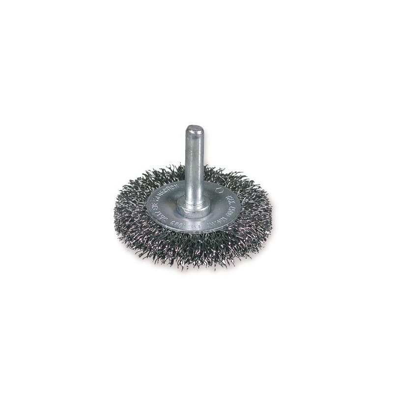 Brosses circulaires brosse circu. tige eco ø50 acier ondulé 0,30 mm ép.7mm 1 pièce(s) circulaire 50 mm acier avec ondulé - osborn