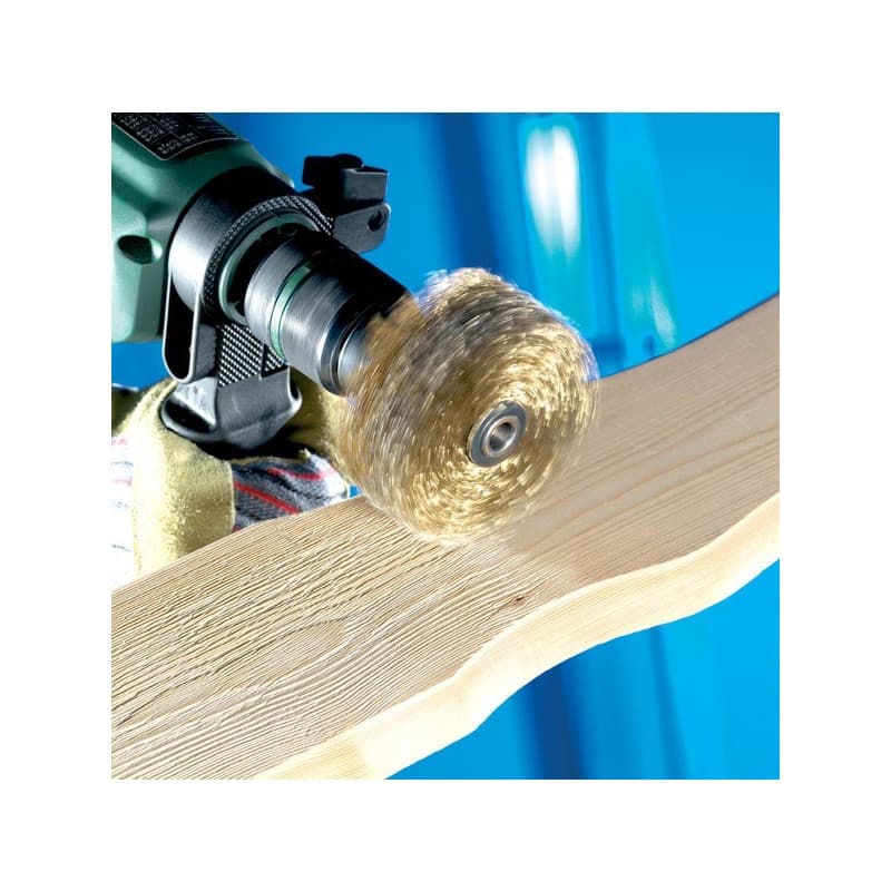 Brosses circulaires brosse circ/tige ø 80 acier cablé 0,20 mm ép.35 mm 1 pièce(s) circulaire acier 80 mm avec cablé - osborn