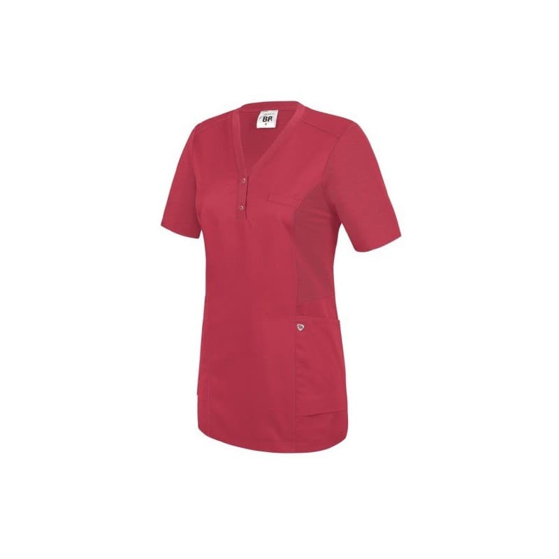 Tuniques confort femme à enfiler tunique confort femme à enfiler corail ts s 100 - 200 g rouge coton / polyester tunique 1 pièce(s) à enfiler - bp bie