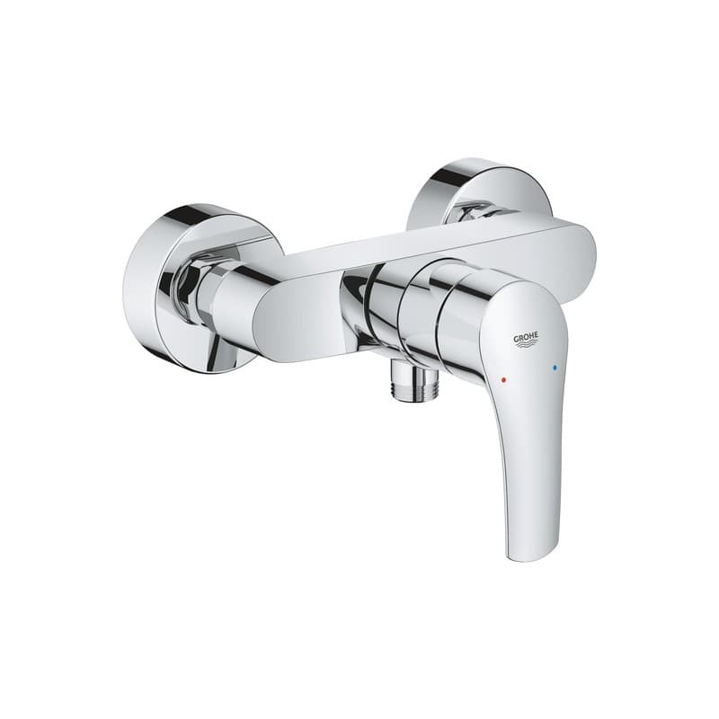 Mitigeur monocommande douche mural eurosmart 1 pièce(s) mitigeur monocommande douche mural eurosmart laiton mitigeur chromé - grohe