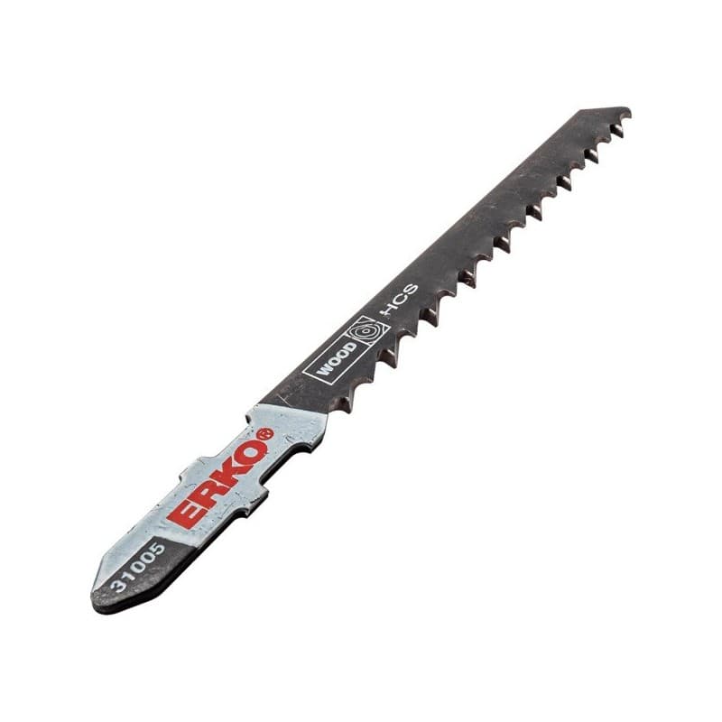 Lames de scie sauteuse standard bois lame de scie sauteuse bois 4mm 6 tpi 100mm bois 100 mm 1 étui(s) de 5 pièce(s) 6 hcs cv 4 mm - kopram erko