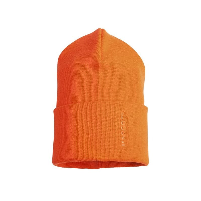 Bonnet stretch customized 200 - 300 g orange bonnet tu 0 1 pièce(s) polyester recyclé bonnet strectch customized orange fluo - mascot