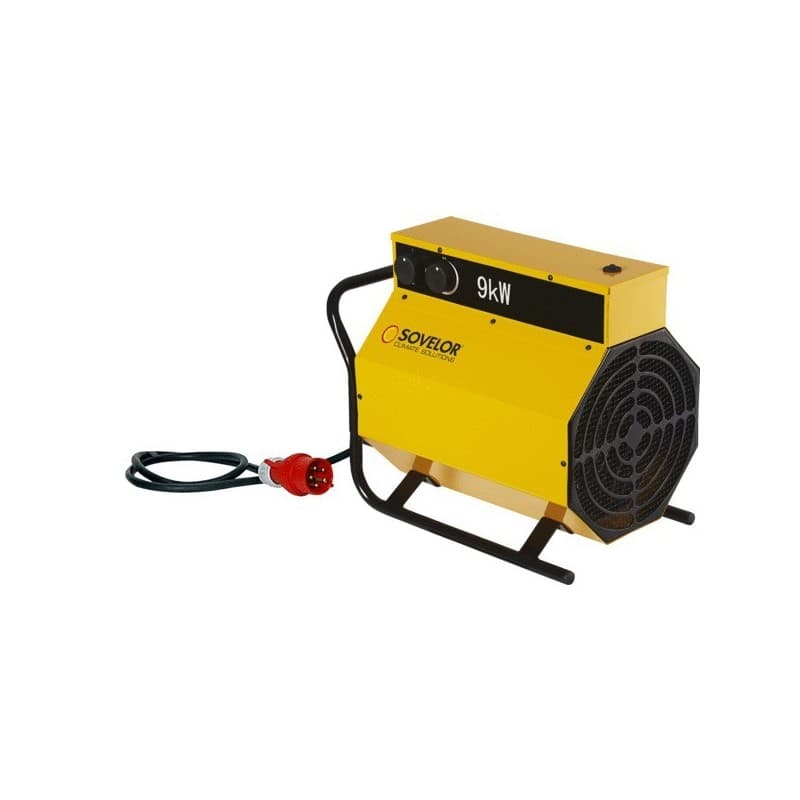 Chauffage air pulsé mobile électrique chauffage mobile air pulsé 380v 9 kw électrique 490 mm 9 kw 1 pièce(s) 12.7 kg air pulsé 285 mm 395 mm 830 m³/h