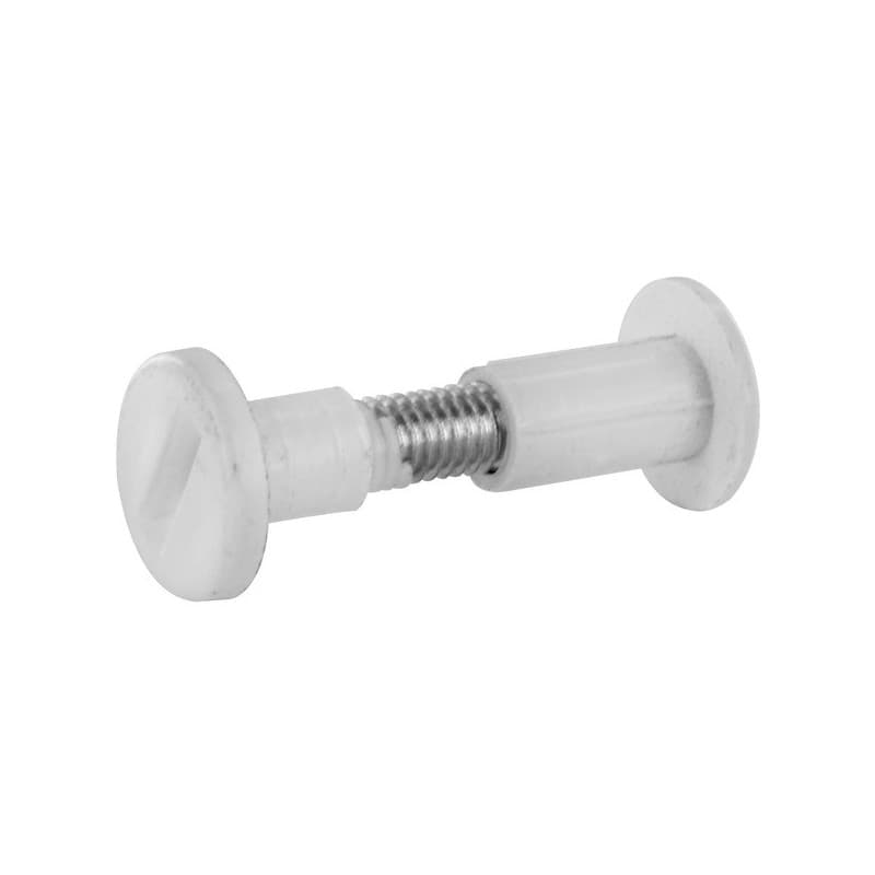 Vis de liaison m6 x ø8 mm, serrage 30 à 40 mm 1 sachet(s) de 10 pièce(s) vis de liaison m6 x ø8 mm, serrage 30 à 40 mm acier nickelé - interges.com