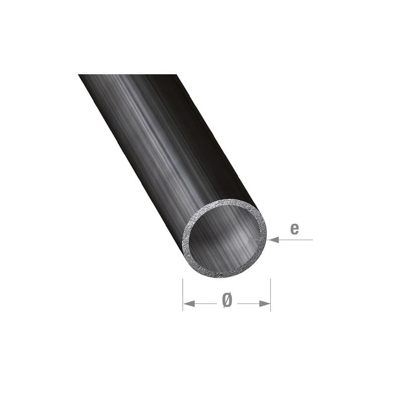 Tubes rond acier verni profilé à froid 1 barre(s) de 1 mètre(s) linéaire tube rond ø30 x 1,5 mm - acier paf verni - cqfd