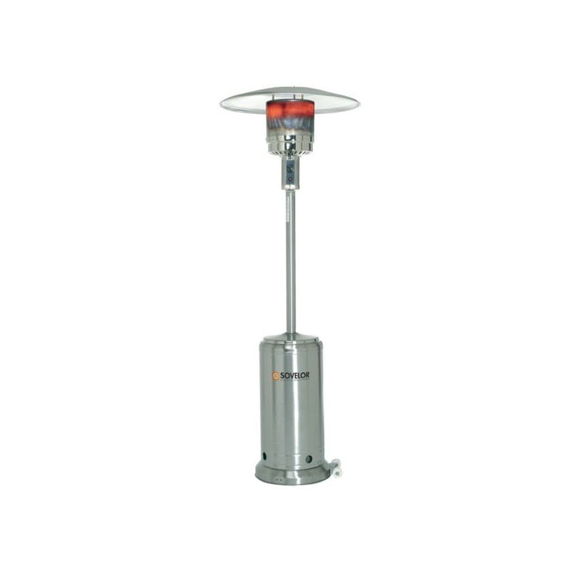 Parasol chauffant mobile brasilia propane 20.5 kg 500 mm 1 pièce(s) 14 kw parasol chauffant mobile brasilia - inox radiant 2240 mm - dantherm-sovelor