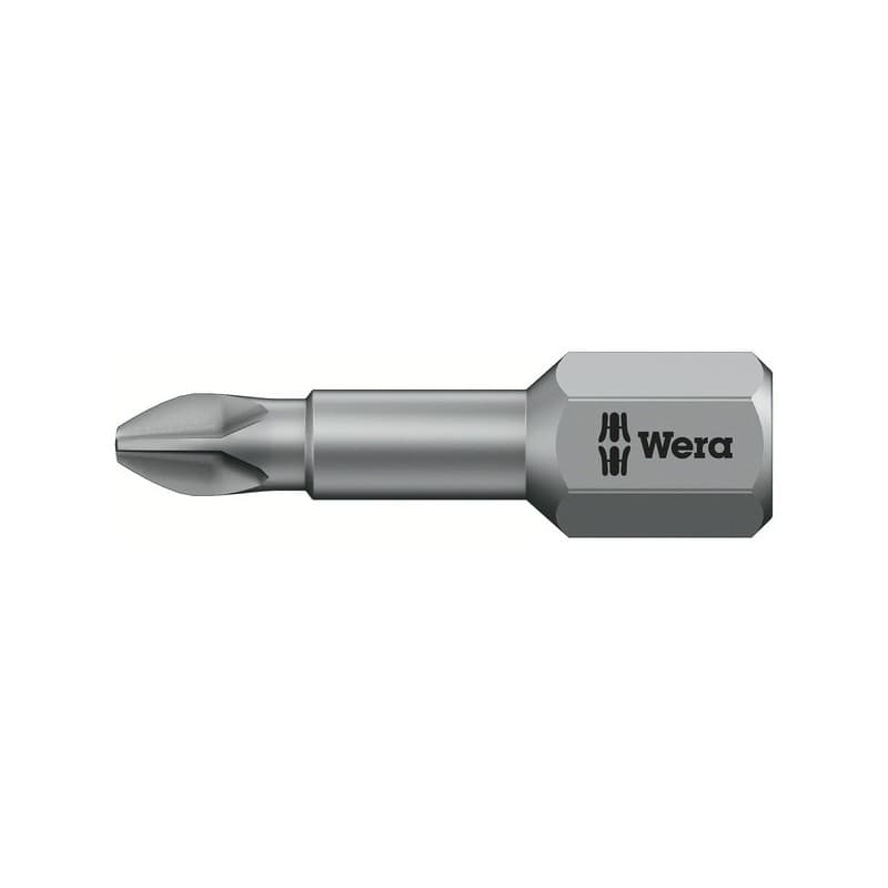 Embouts torsion® phillips® jeu d'embouts torsion philips 1x25 25 mm phillips® ph1 1 blister(s) de 2 pièce(s) - wera werkzeuge