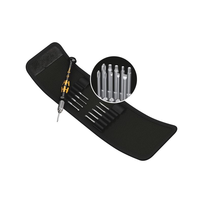 Jeu de tournevis antistatique kraftform jeu de tournevis antistatique kraftform 1 jeu(x) de 11 pièce(s) trousse 11 - wera werkzeuge