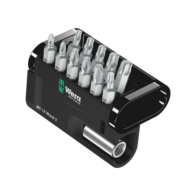 Jeu d'embouts standards - bois jeu d'embouts standards - bois 1 jeu(x) de 12 pièce(s) - wera werkzeuge