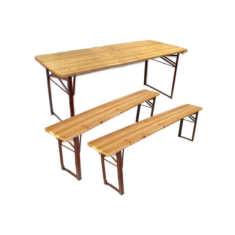 Ensemble table et bancs pliables 1 ensemble(s) ensemble table et bancs pliables - mobika