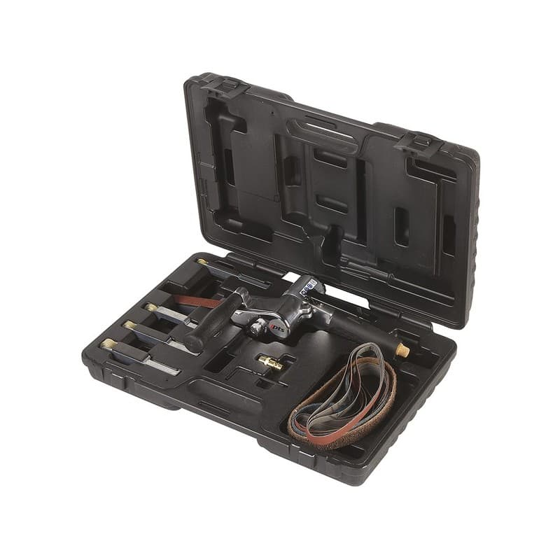 Coffret ponceuse à bande rc8445abc 6-20 mm 500 w 3.2 kg 1/4" 2.5 et ≤ 5 m/s² 6.3 bar 84 dba 1 coffret(s) pneumatique coffret ponceuse à bande rc8445ab