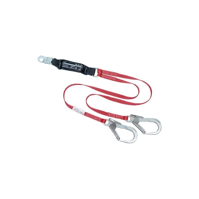 Longe à absorbeur tyger twin mas 1 pièce(s) longe à absorbeur tyger twin longueur 2 m - mas