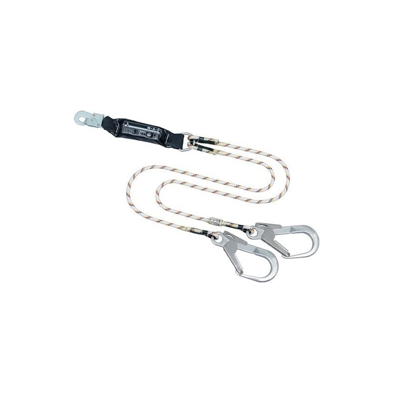 Longe à absorbeur tyger twin sk 12 mas 1 pièce(s) longe à absorbeur tyger twin sk 12 longueur 1,5 m - mas