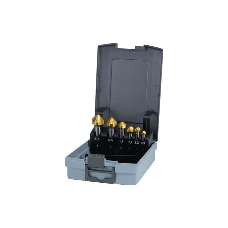 Jeu d'embouts à chanfreiner din 335 c 90 degr. ruko 1 pièce(s) jeu d'embouts à chanfreiner din 335 c 90 degr. 6,3-20,5 mm - ruko