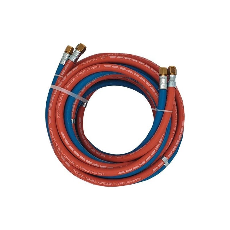 Tuyau de gaz autogène 1 pièce(s) tuyau de gaz autogène longueur 20 m d. intérieur 6/9 mm - nw