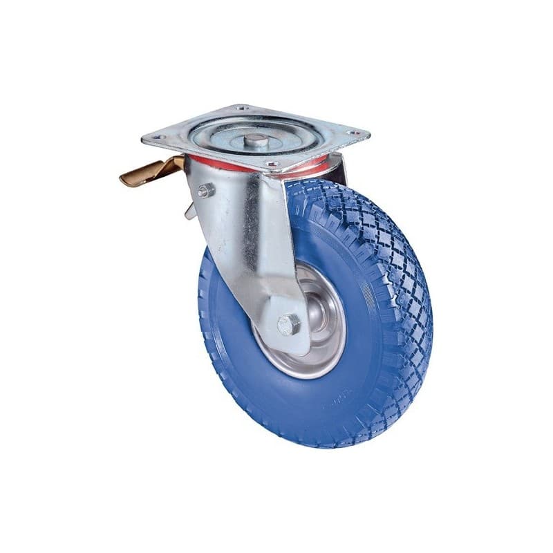 Roulette orientable avec frein bs rollen 1 pièce(s) roulette orientable avec frein ø roue 200mm cap. charge 75kg - bs rollen