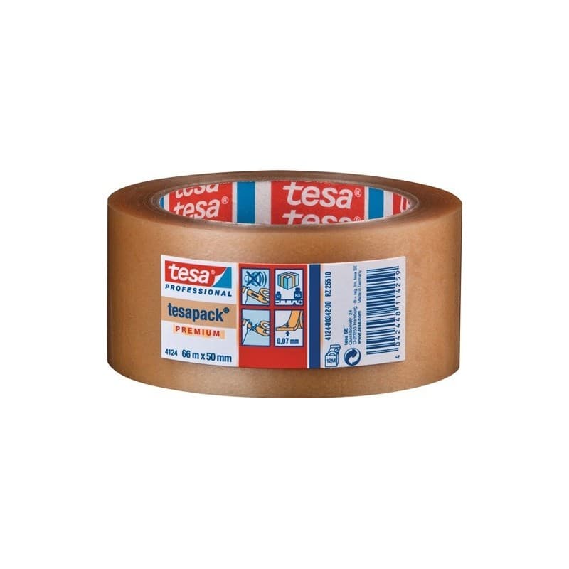 Lot ruban adhésif d'emballage en pvc tesapack® 4124 tesa 1 carton(s) de 6 pièce(s) ruban adhésif d'emballage en pvc tesapack® 4124 incolore - tesa