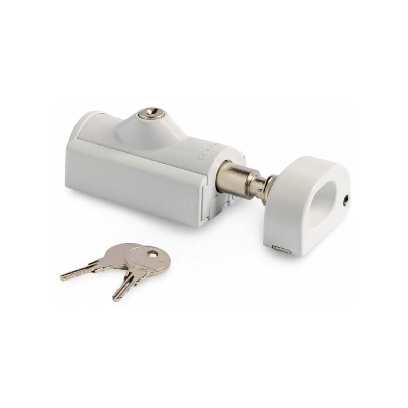 Verrou de fenêtre securit'lock - blanc 1 pièce(s) verrou de fenêtre securit'lock - blanc - socona