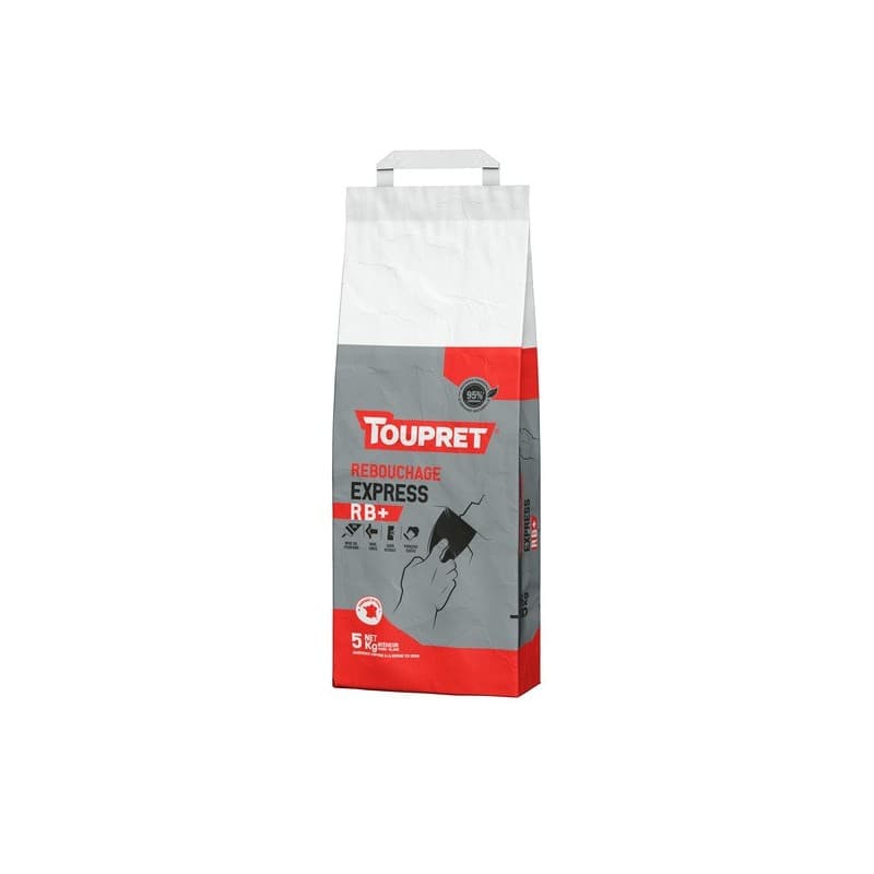 Enduit rebouchage express rb+ en pĂąte 3 heure(s) 1 sac(s) de 5 kilogramme(s) rebouchage poudre multisupport enduit rebouchage express rb+ en pĂąte 5 kg