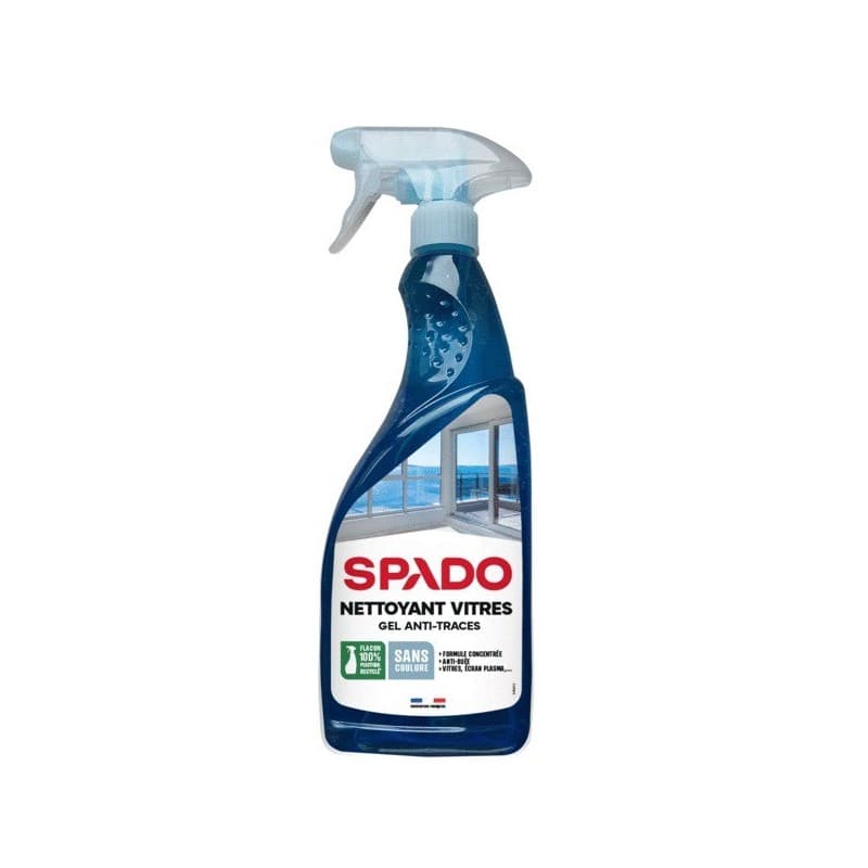 Spado nettoyant vitres gel spado nettoyant vitres gel 1 vaporisateur(s) de 750 millilitre(s) spray 0.75 litre(s) nettoyant vitres - spado