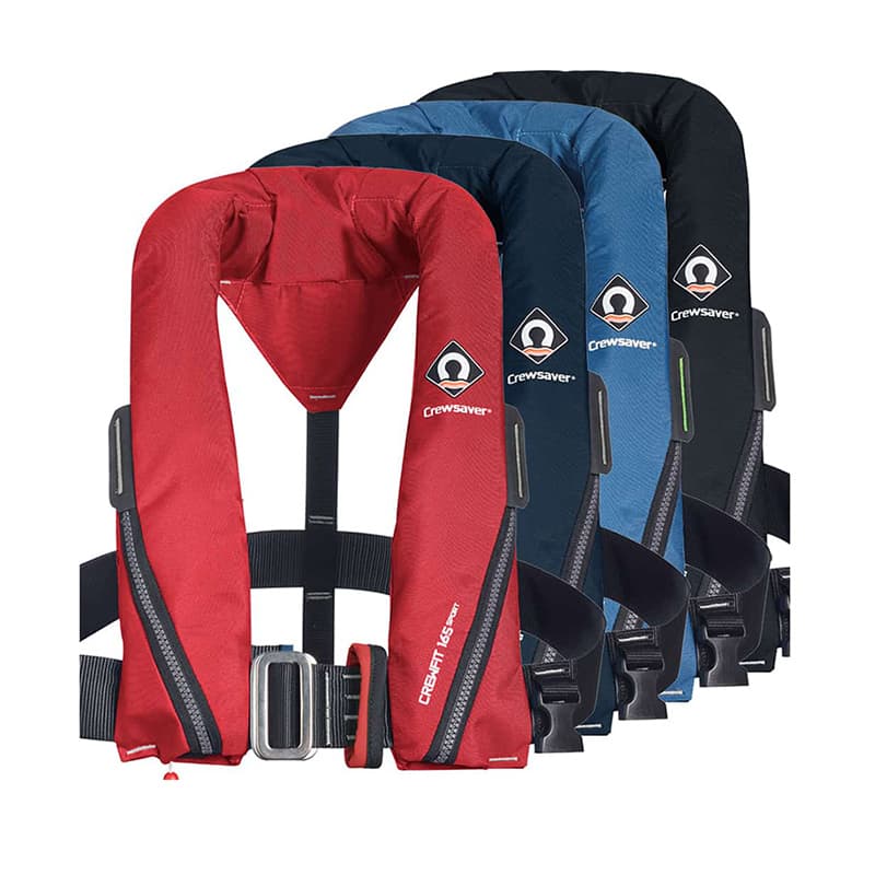 Gilet Automatique CREWFIT SPORT 165 N +40 Kg Noir AVEC HARNAIS