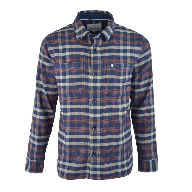 Chemise flanelle MAT DE MISAINE Capitaine 3 Acajou