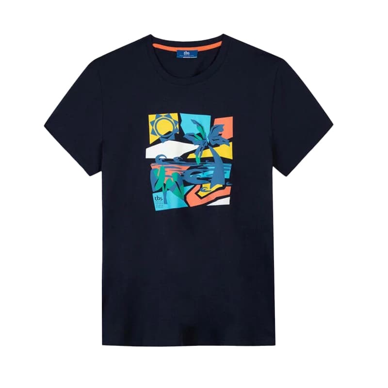 T-shirt TBS Cyrustee 2XL 612 Navy