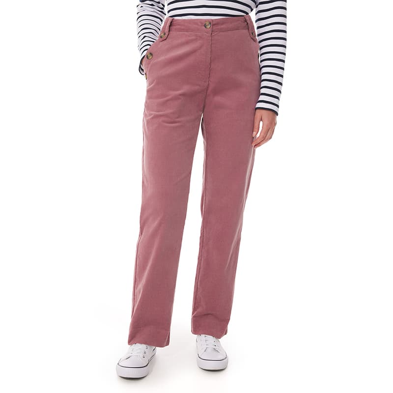 Pantalon en velours MOUSQUETON Guerael 46 Orchid