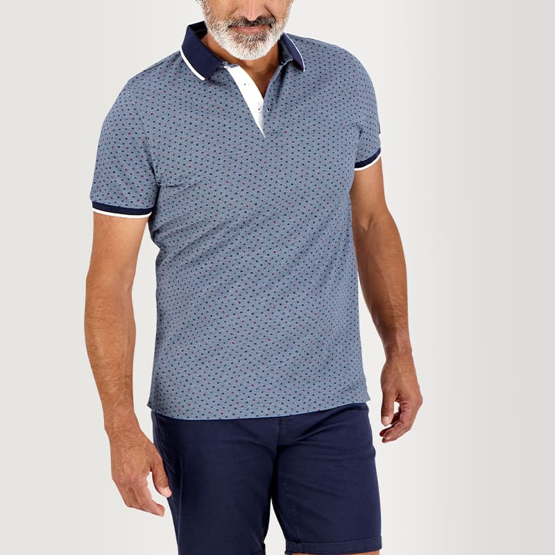 Polo TBS Drakepol XL 012 Chambray