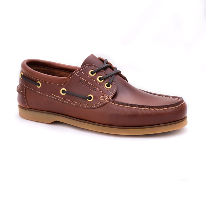 Chaussures Bateau BOTALO Empreinte 45 Acajou