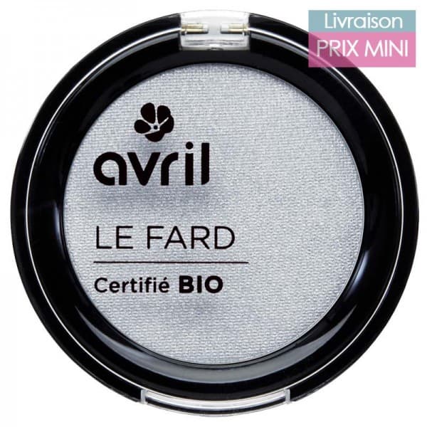 Fard à paupières bio - Avril Gris perle irisé