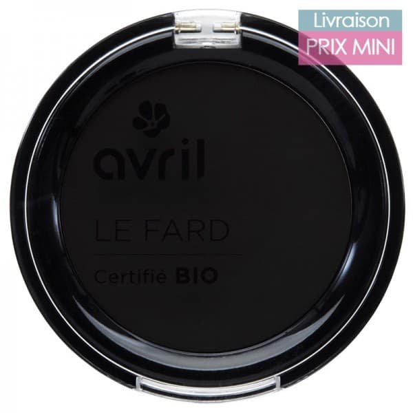 Fard à paupières bio - Avril Noir ébène mat