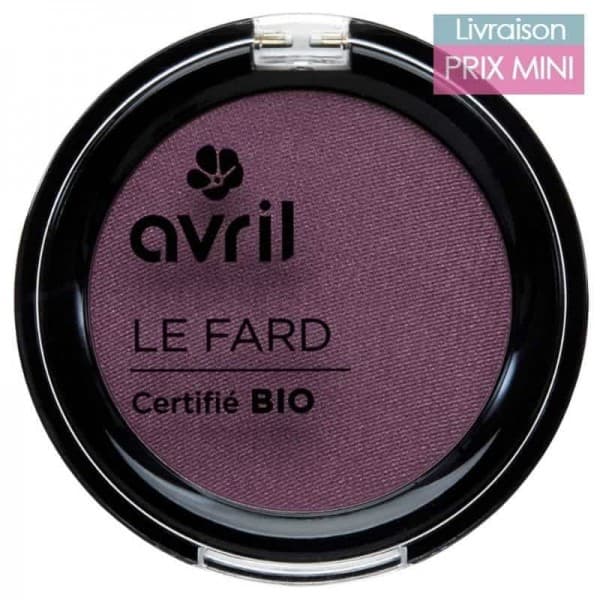 Fard à paupières bio - Avril Prune irisé