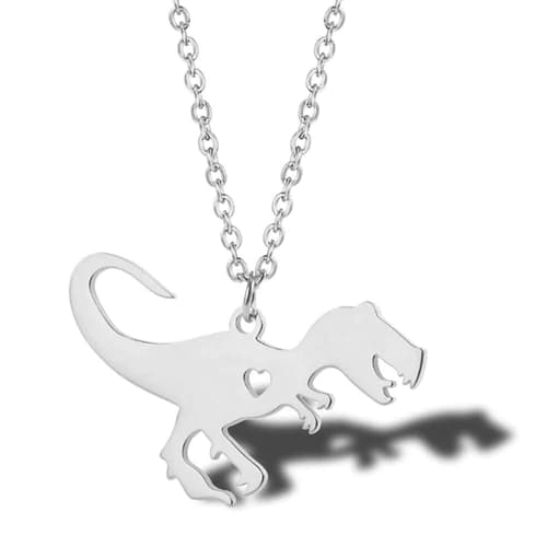 Dinosaur Heart Necklace