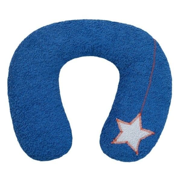 Coussin de voyage Etoile Tissu Éponge et Vichy Efie® Coton Bio