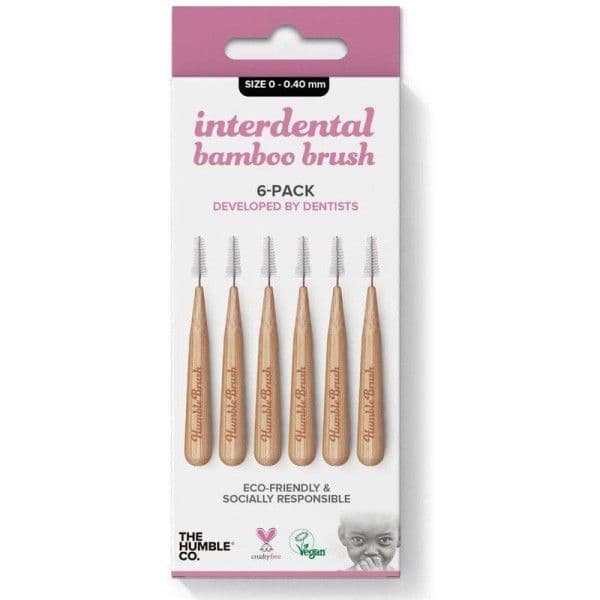 Pack 6 brosses inter-dentaire en Bambou The Humble® - Cosmétiques H