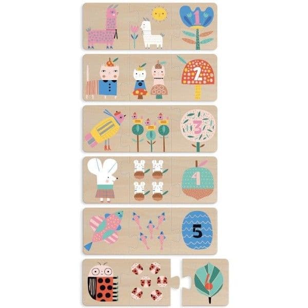 Puzzles de Chiffres Trio maman bébé par Suzy Ultman Vilac® - Jouets