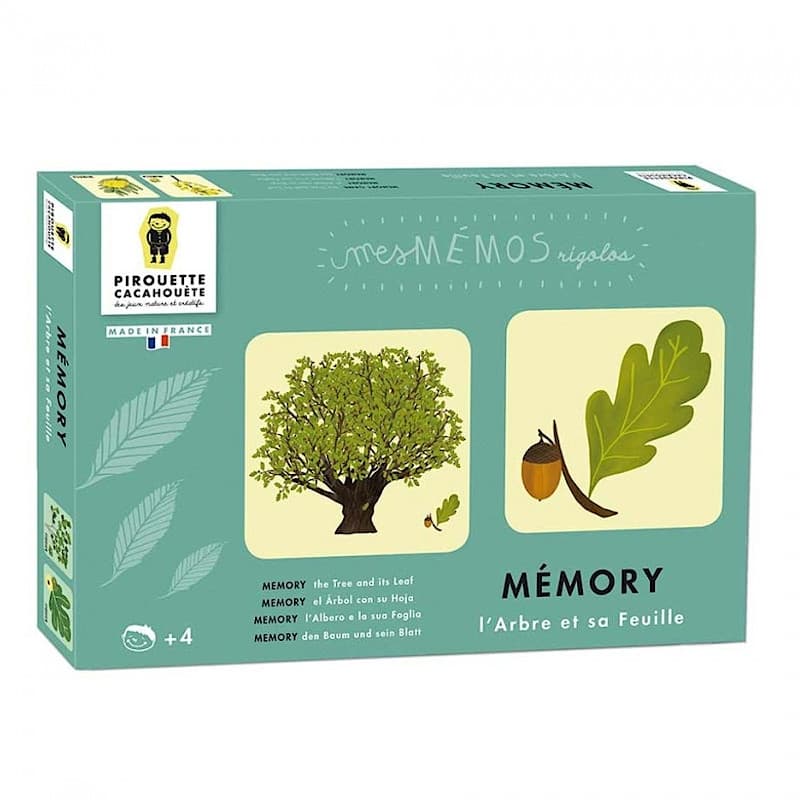 Jeu Mémos Rigolos L'arbre et sa Feuille Pirouette Cacahouète®- Jo