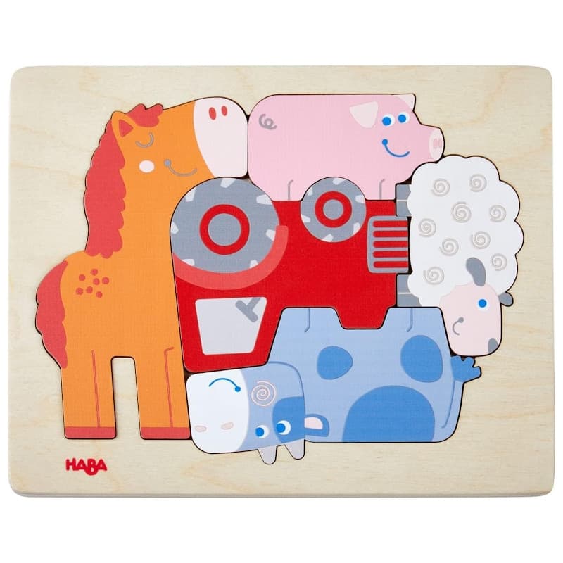 Jouets en Bois Puzzle 1 an A la Ferme HABA®