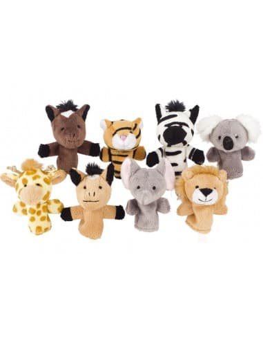 Marionnette de doigt animaux ZĂšbre