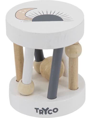 Hochet Rouleau en bois Multicolore