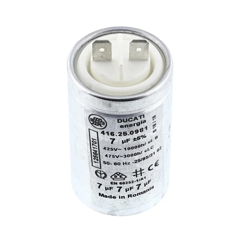 Condensateur 7 MF 425 - 475V pour SĂšche-linge Electrolux 1256417013 (PiĂšce d'origine) Electrolux