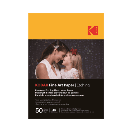 Papier Fine Art Kodak – pack 50 feuilles – format 10x15 cm – A6
