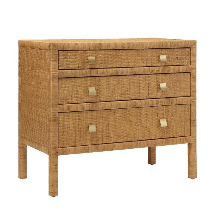 Commode cannage rotin Saigon 3 tiroirs